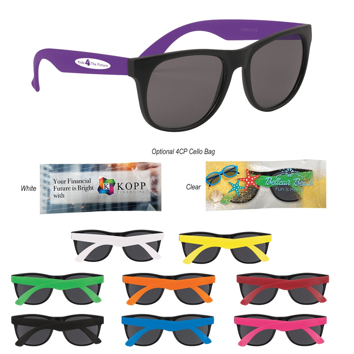 Youth Rubberized Sunglasses-HIT