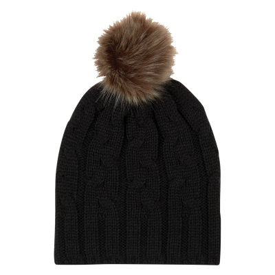 #1106 Cameron Cable Knit Pom Beanie - Hit Promotional Products
