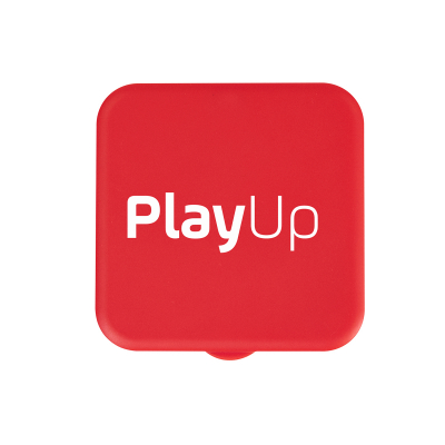 Image 5: Red square with the white PlayUp logo in the center