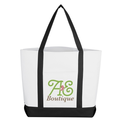 #3008 Pocket Shopper Tote Bag - Hit Promotional Products