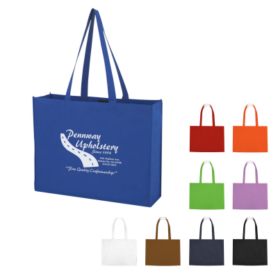 #3033 Non-Woven Shopper Tote Bag With Hook And Loop Closure - Hit ...