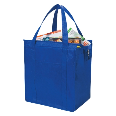 #3037 Non-Woven Insulated Shopper Tote Bag - Hit Promotional Products