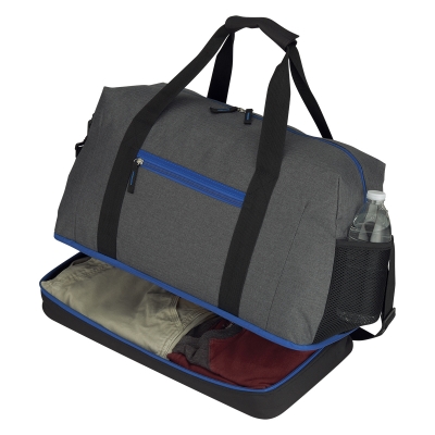 Double Zippered Drop-Bottom Compartment