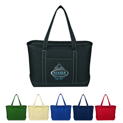 #3255 Large Cotton Canvas Yacht Tote Bag - Hit Promotional Products