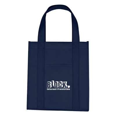 #3337 Matte Laminated Non-Woven Shopper Tote Bag - Hit Promotional Products
