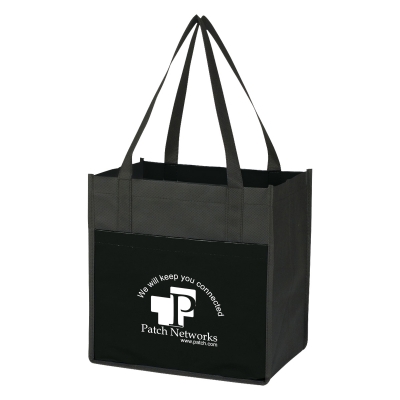 #3338 Lami-Combo Non-Woven Shopper Tote Bag - Hit Promotional Products