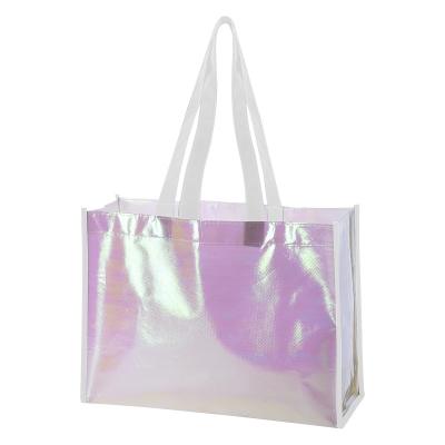 #3349 Mini Pearl Laminated Non-Woven Tote Bag - Hit Promotional Products