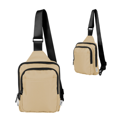 Image 5: Bag in tan color with black straps