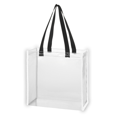 #3612 Reflective Shopper Clear Reflective Tote Bag - Hit Promotional ...