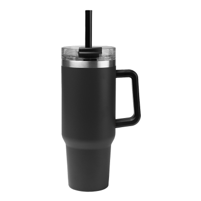 Intrepid Stainless Steel Custom Cup w/ Straw - 40 oz.