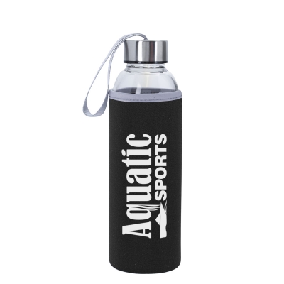#6027 - 18 Oz. Aqua Pure Glass Bottle - Hit Promotional Products