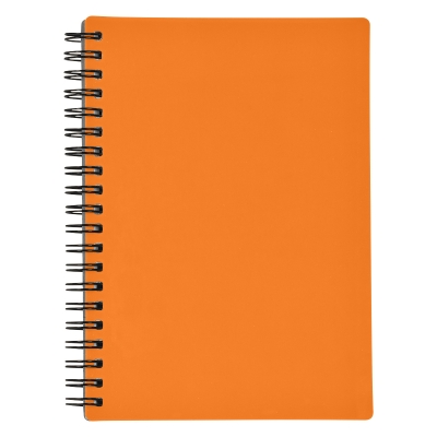 #6111 Rubbery Spiral Notebook - Hit Promotional Products