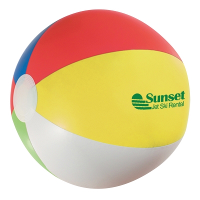 Promotional Beach Balls (16, Pad Print, Multi-Color)