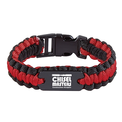 7905 Paracord Bracelet With Metal Plate Hit Promotional Products 7905 Paracord Bracelet With Metal Plate Hit Promotional Products