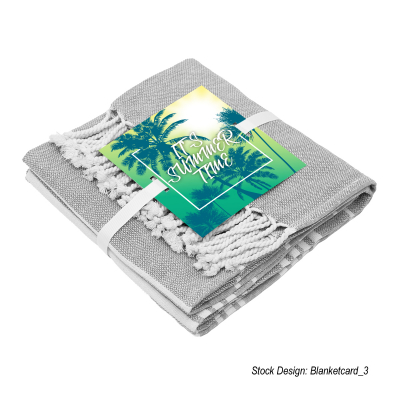 Optional White Ribbon With Full Color Custom Card
