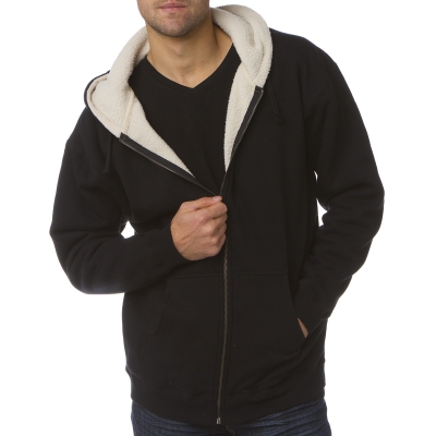 EXP40SHZ S-3XL Independent Trading Sherpa Lined Full-Zip Hooded Sweatshirt
