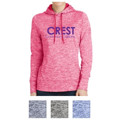 Sport-Tek PosiCharge Electric Heather Fleece Hooded Pullover 2XL Silver Electrc