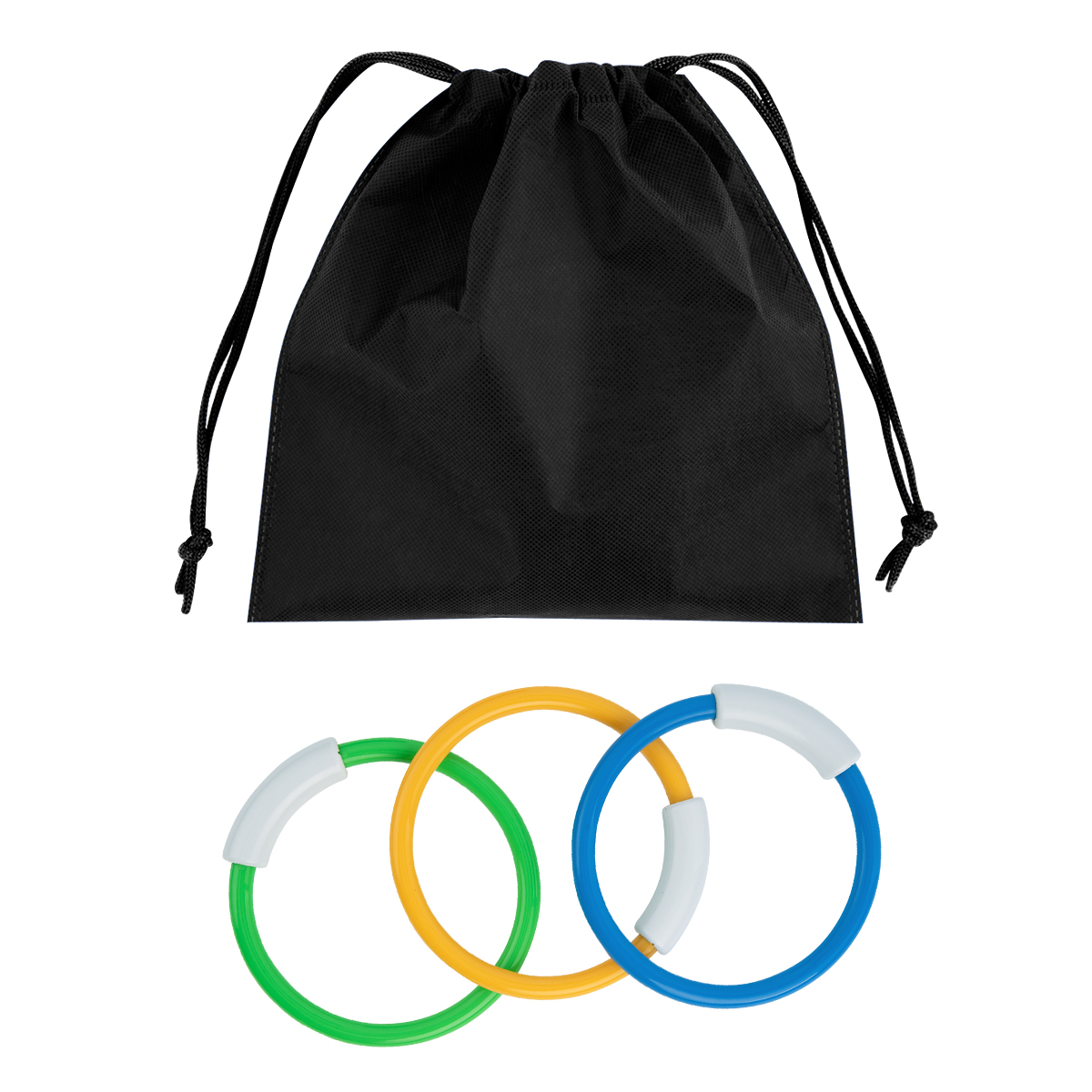 Hide & Go Swim rPET Diving Rings - BLACK