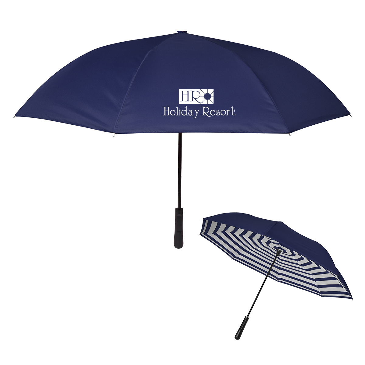 48&#34; Arc Blanc Noir Inversion Umbrella-HIT