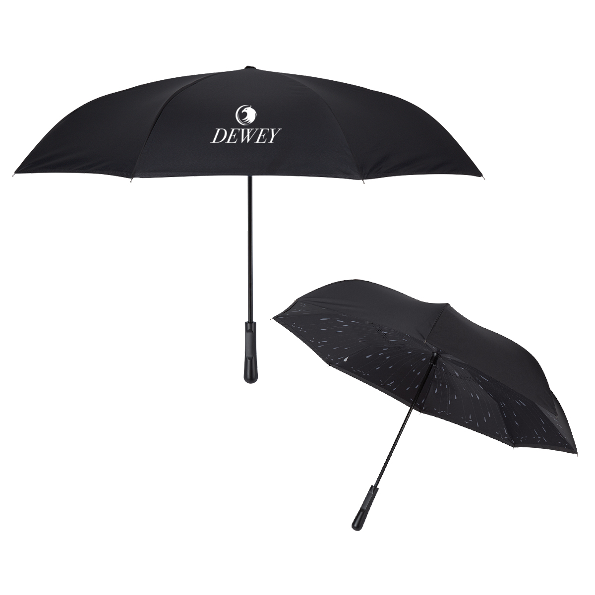 48&#34; Arc Rain Drops Inversion Umbrella-HIT