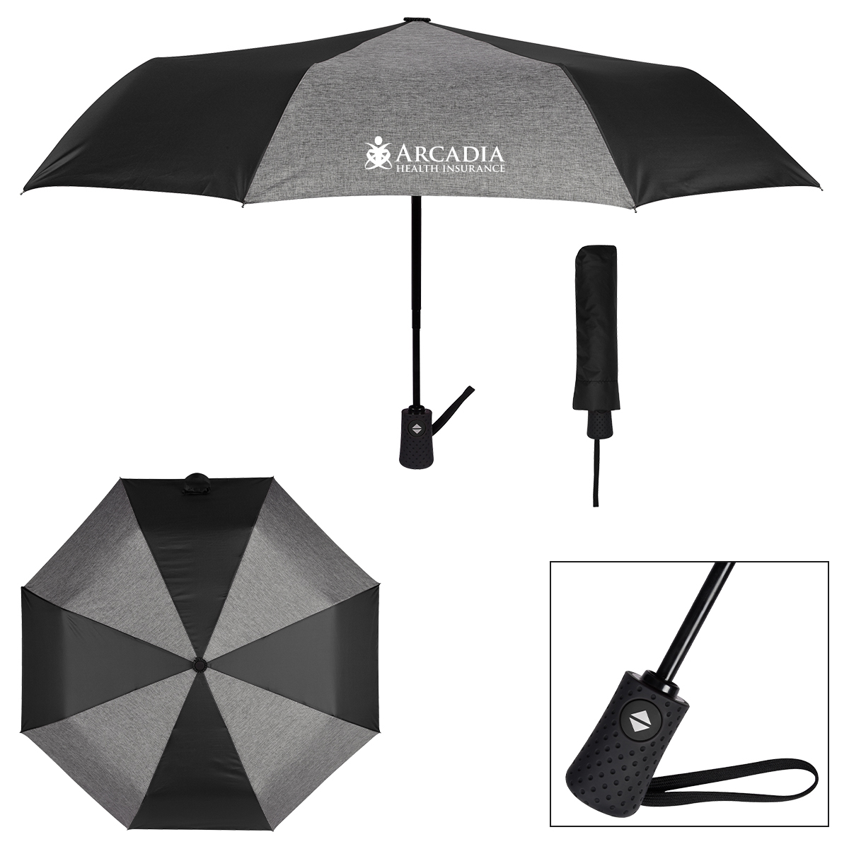 4108-42-arc-heathered-telescopic-folding-umbrella-hit-promotional