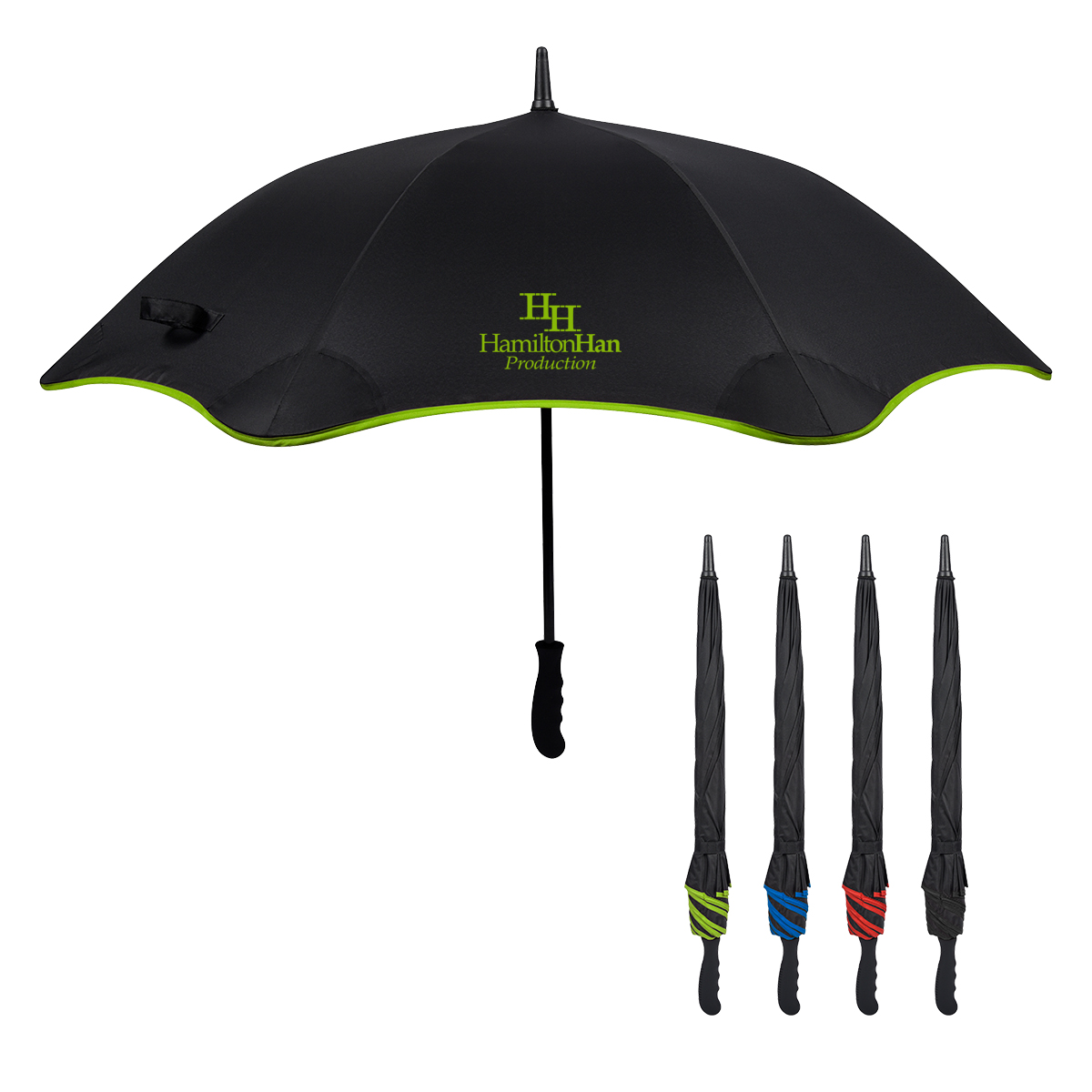 46&#34; ARC SCALLOPED EDGE UMBRELLA-HIT