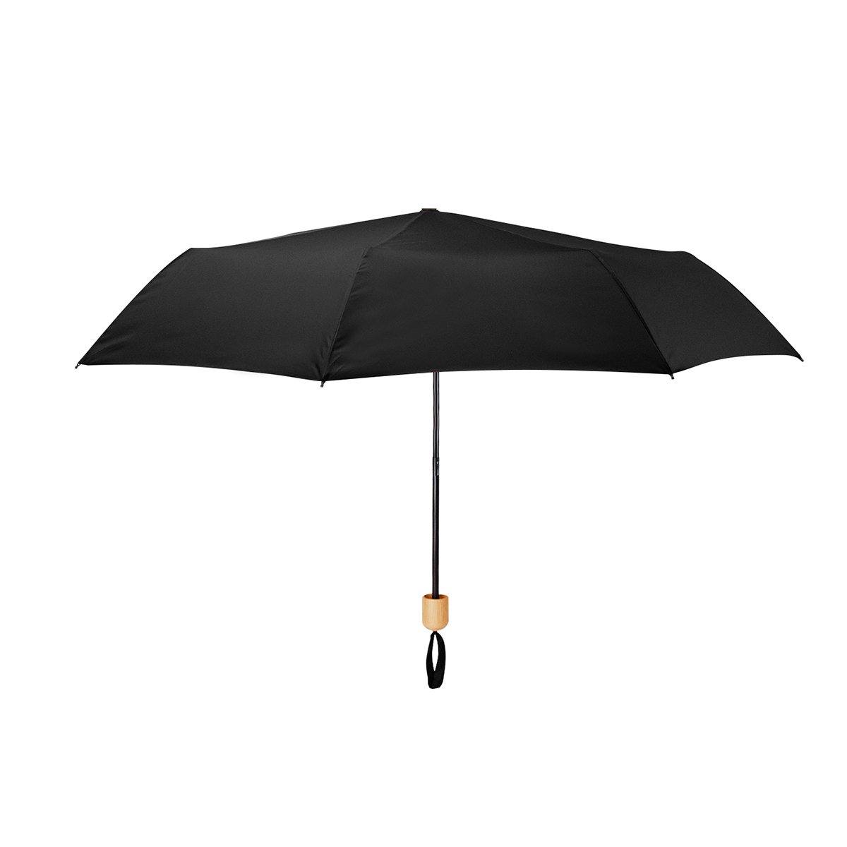 41&#34; Arc Umbrella With 100% RPET Canopy & Bamboo Handle-HIT