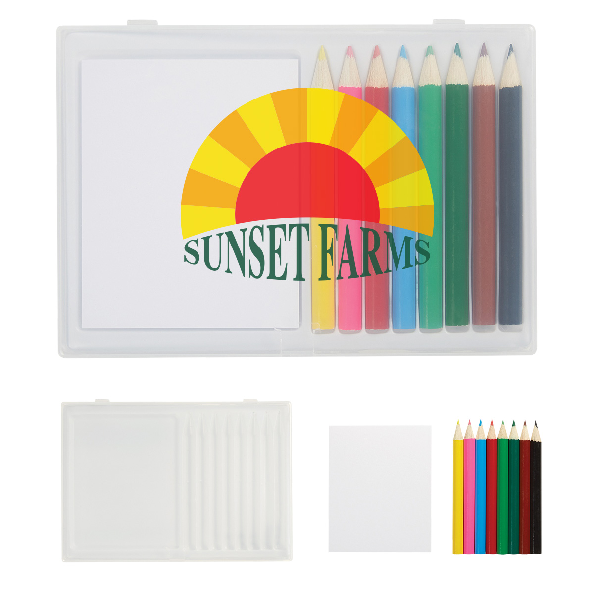 8-Piece Colored Pencil Art Set In Case-HIT