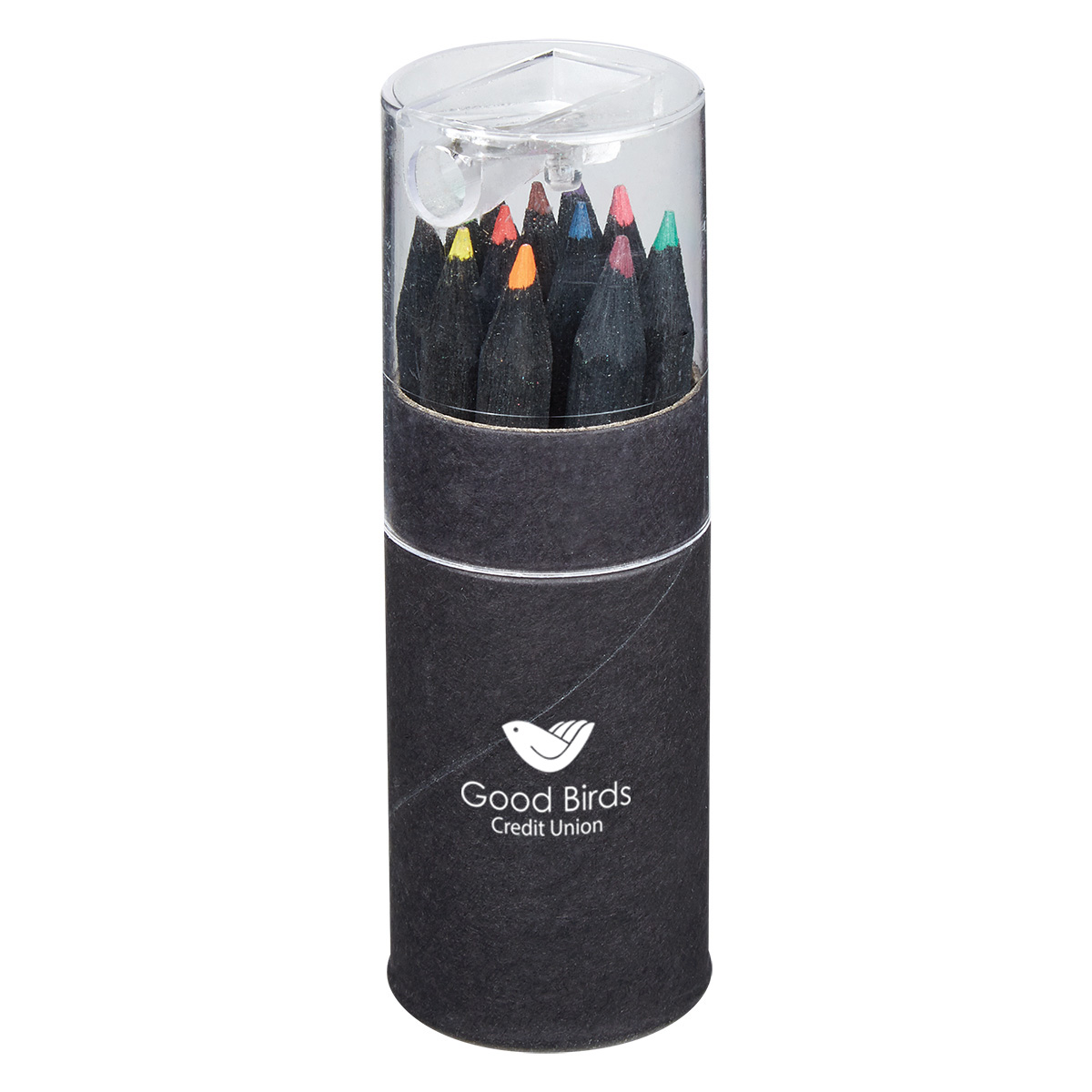 Blackwood 12&#45;Piece Colored Pencil Set In Tube With Sharpener-HIT
