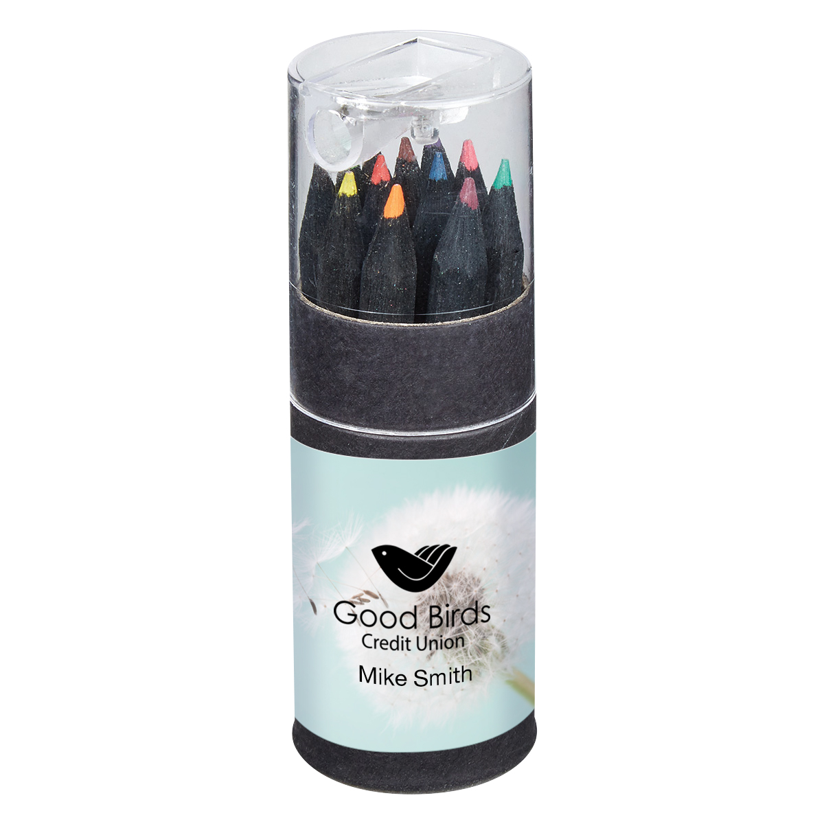 Blackwood 12-Piece Colored Pencil Set In Tube With Sharpener-HIT