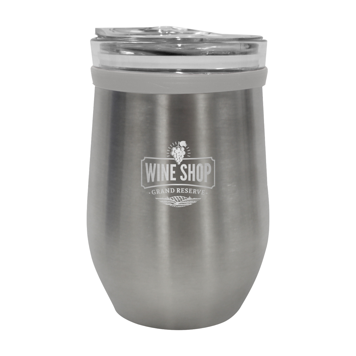 8 Oz. Glass And Stainless Steel Wine Tumbler