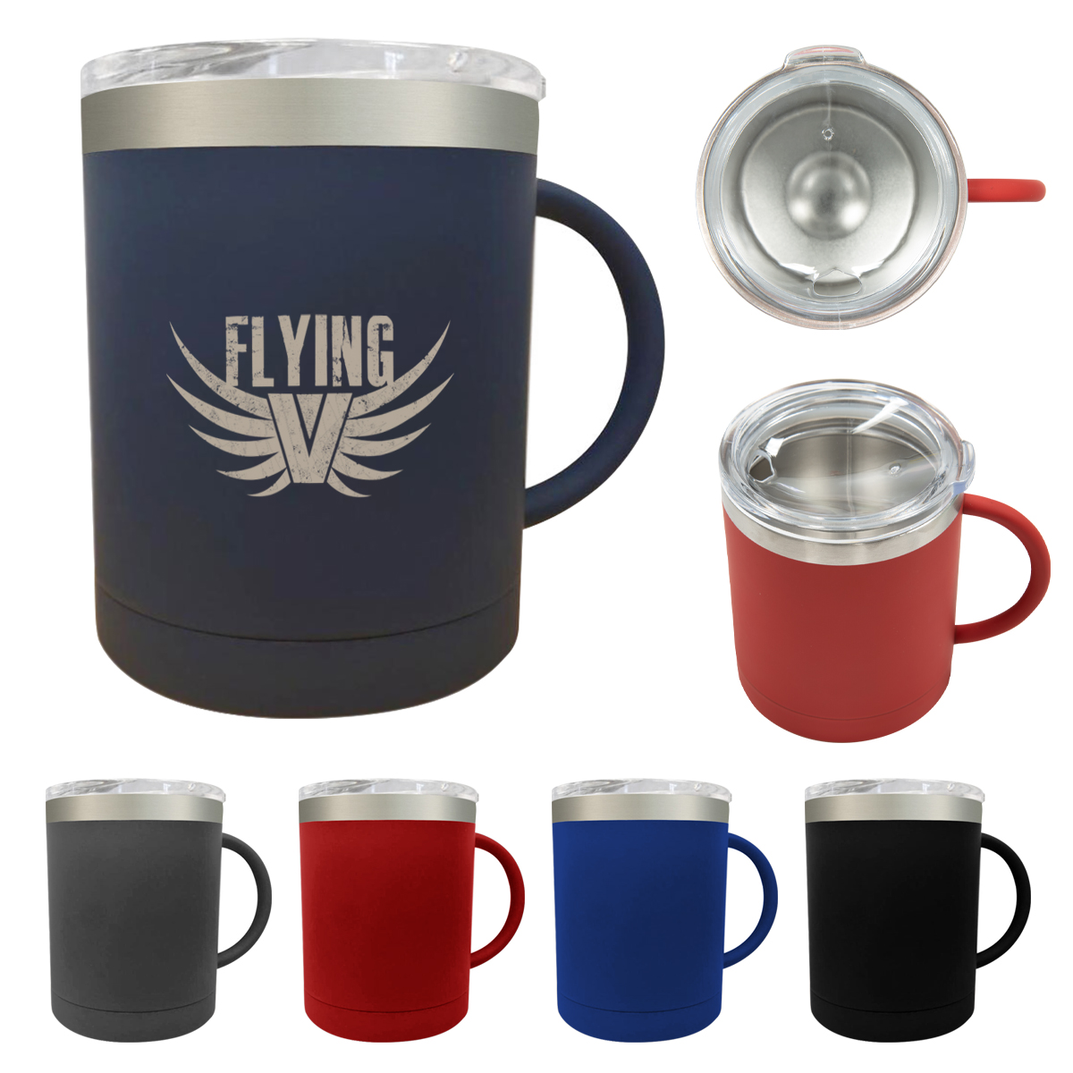 12 Oz&#46; Davenport Stainless Steel Mug-HIT