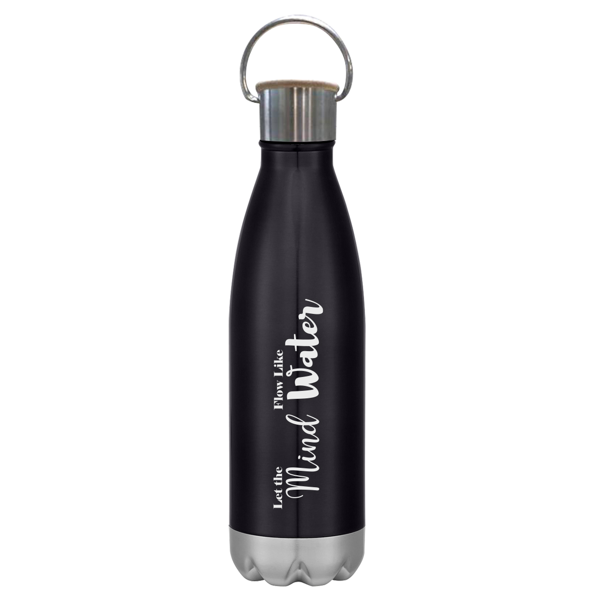16 Oz. Swiggy Stainless Steel Bottle With Bamboo Lid