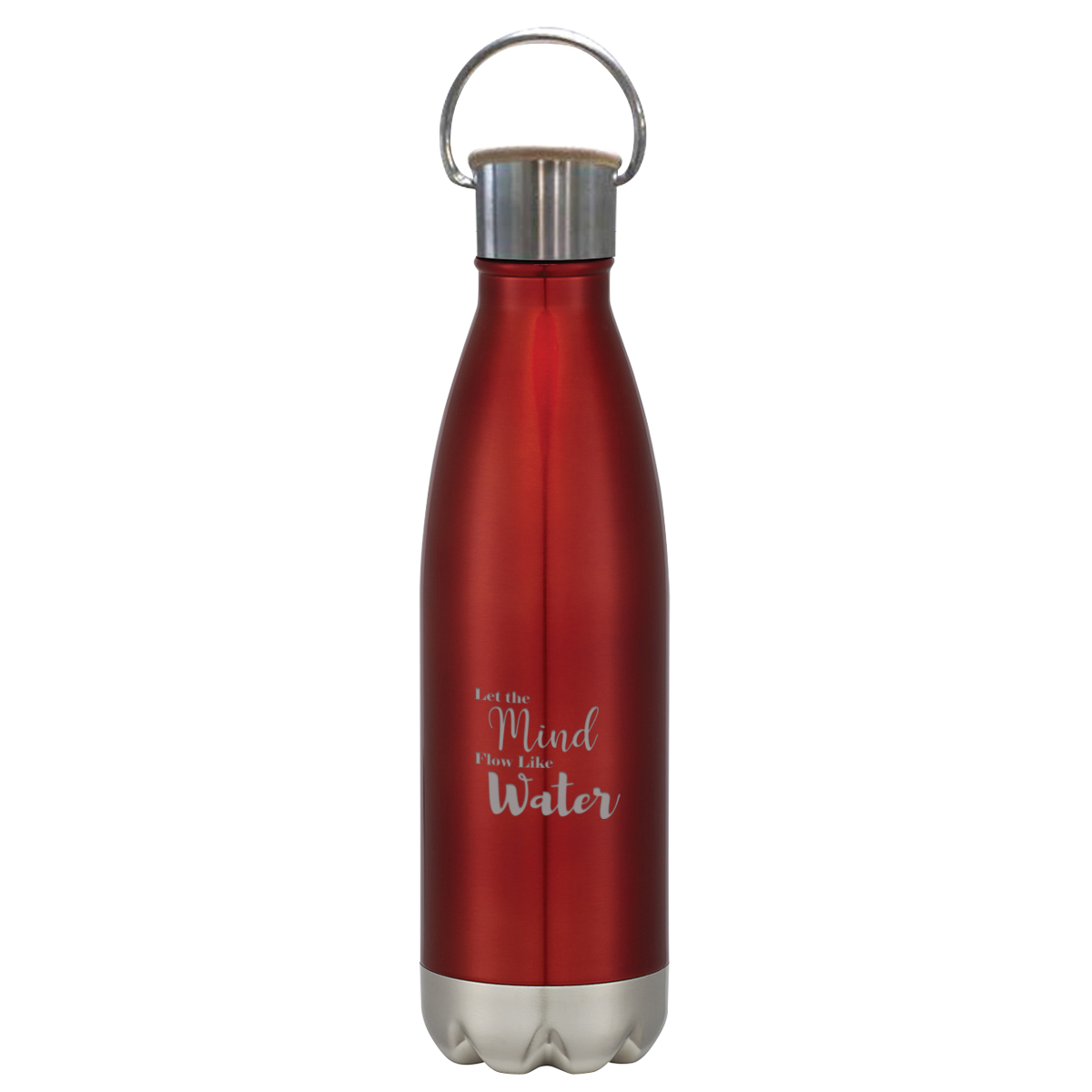 16 Oz. Swiggy Stainless Steel Bottle With Bamboo Lid