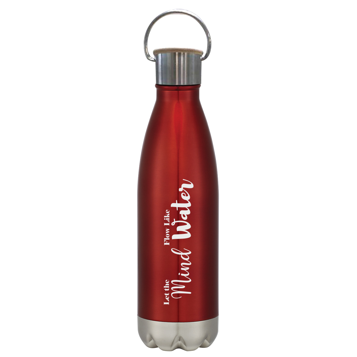 16 Oz. Swiggy Stainless Steel Bottle With Bamboo Lid