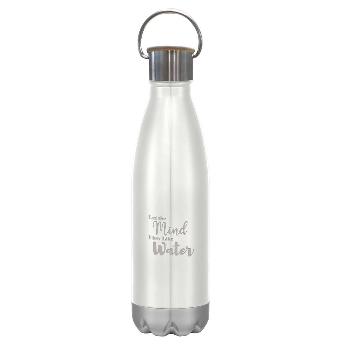 16 Oz. Swiggy Stainless Steel Bottle With Bamboo Lid