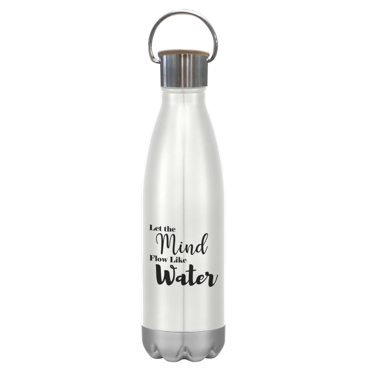 16 Oz. Swiggy Stainless Steel Bottle With Bamboo Lid