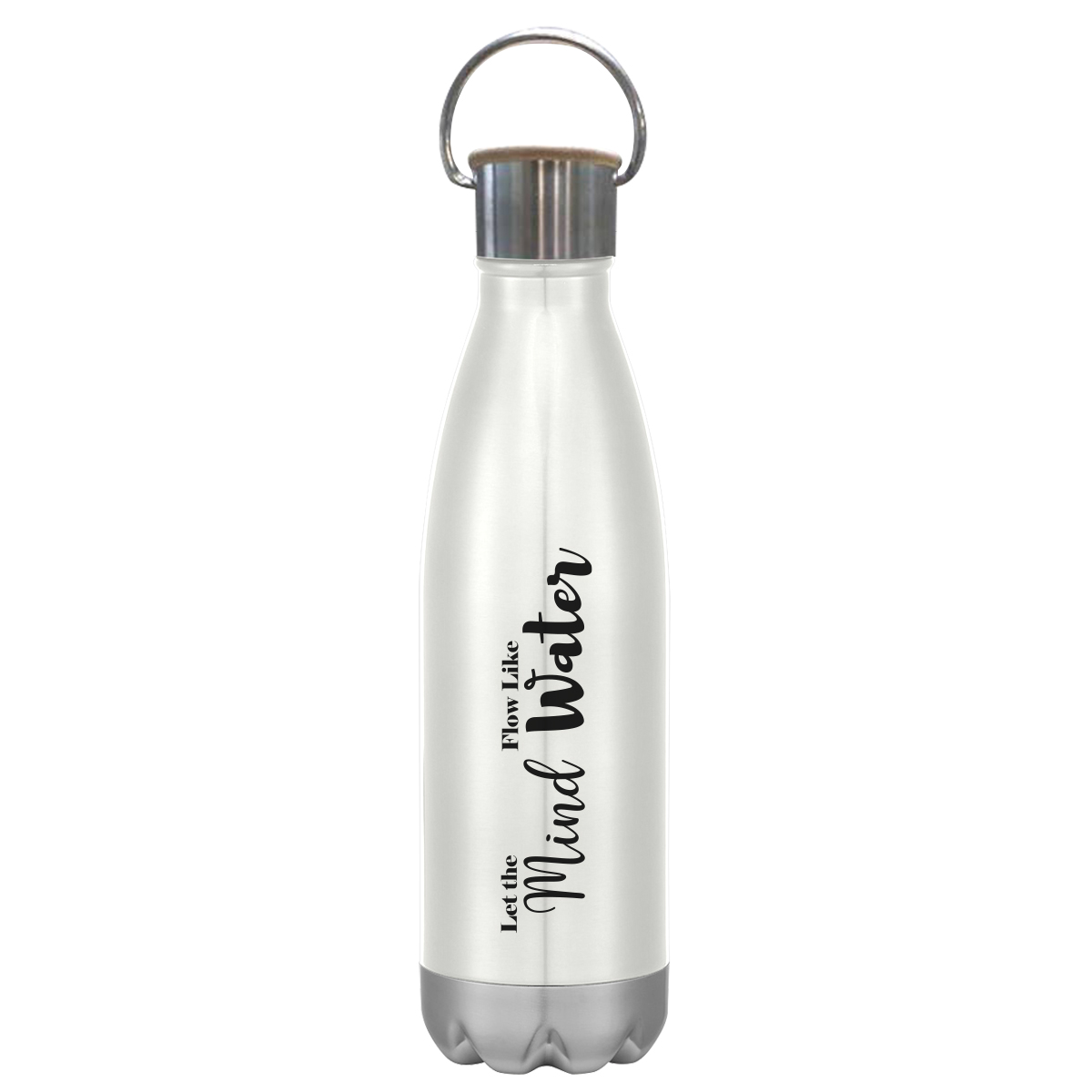 16 Oz. Swiggy Stainless Steel Bottle With Bamboo Lid