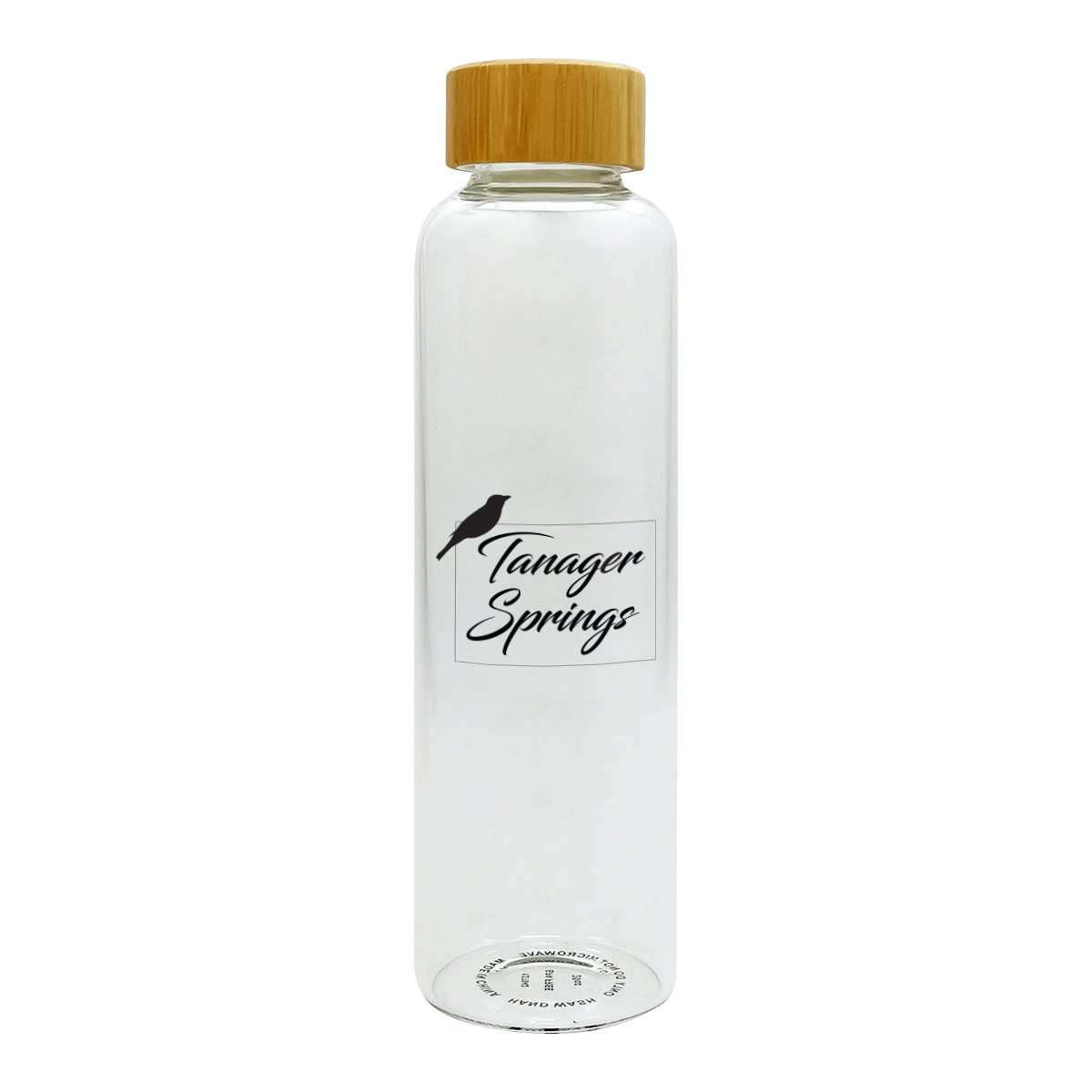 20 Oz. Conroy Glass Bottle - FSC BAMBOO
