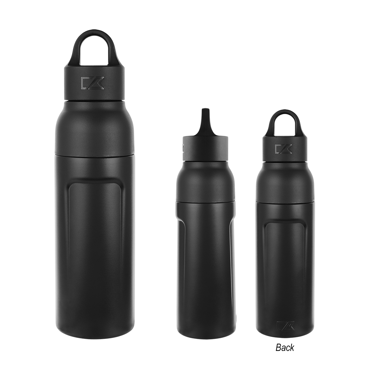 17 Oz. Cutter & Buck® Recycled Stainless Steel Bottle - BLACK