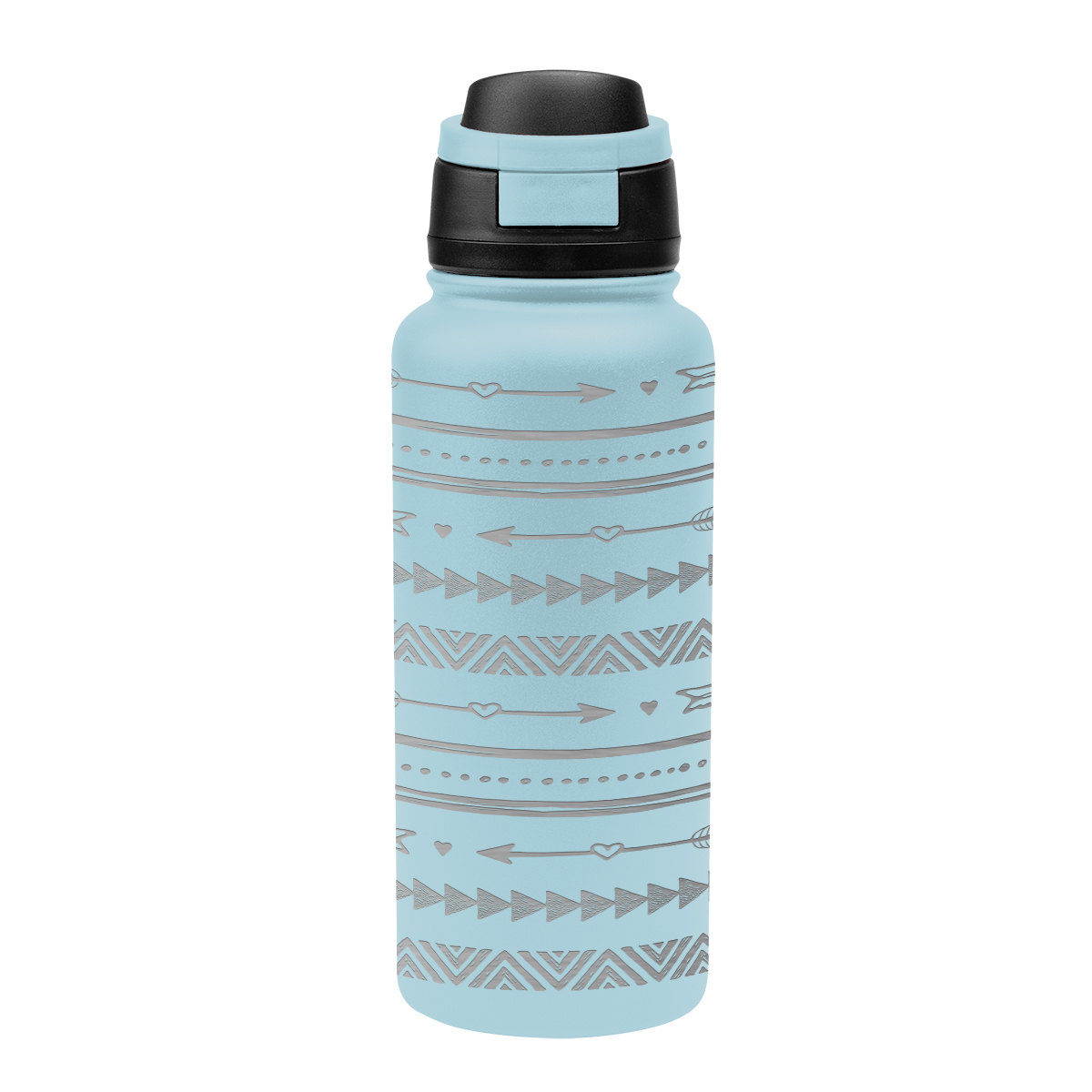 32 Oz. Full Laser Pop Sip Recycled Stainless Steel Bottle