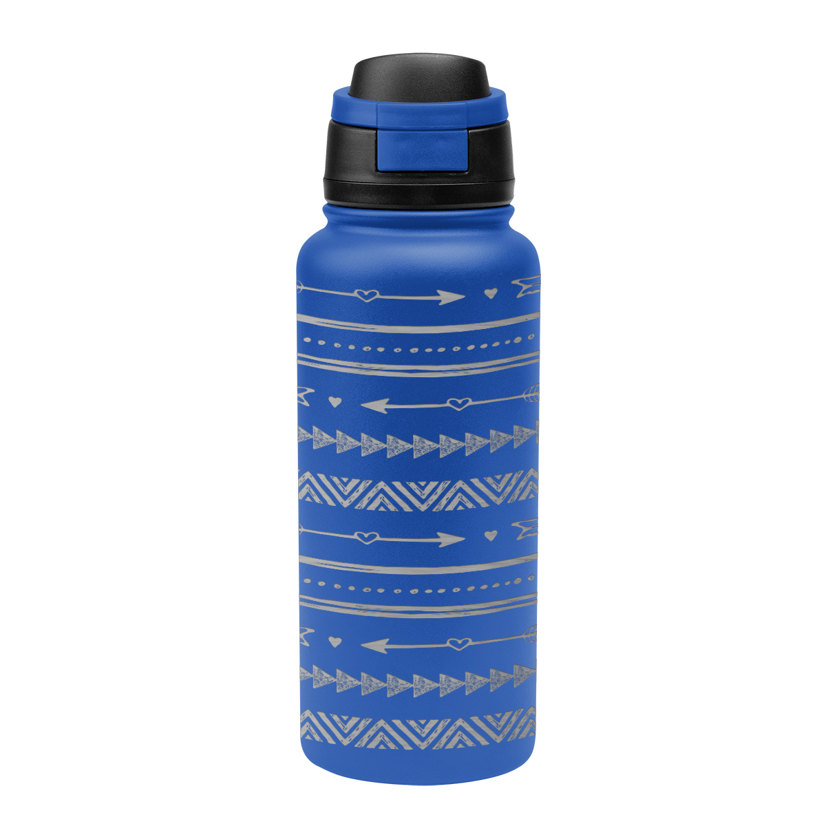 32 Oz. Full Laser Pop Sip Recycled Stainless Steel Bottle