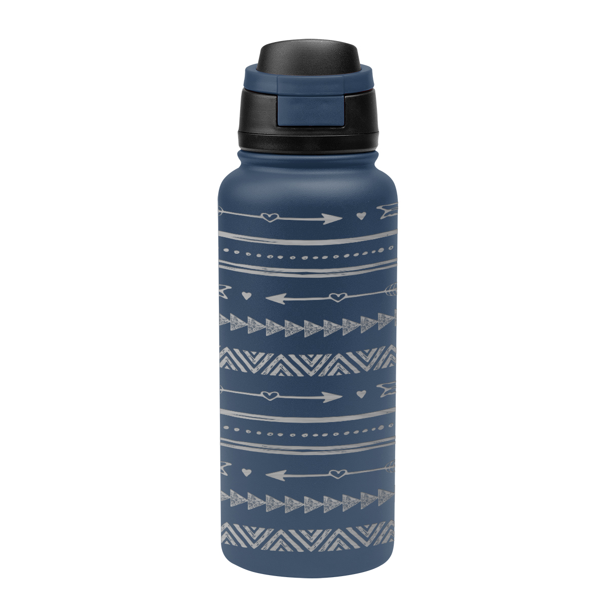 32 Oz. Full Laser Pop Sip Recycled Stainless Steel Bottle