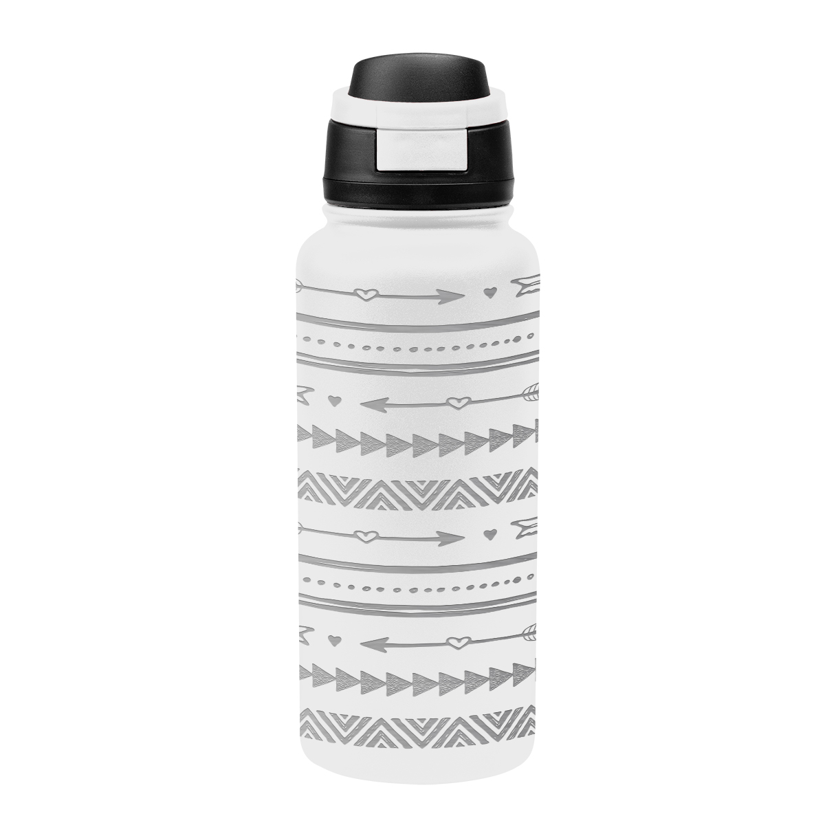 32 Oz. Full Laser Pop Sip Recycled Stainless Steel Bottle