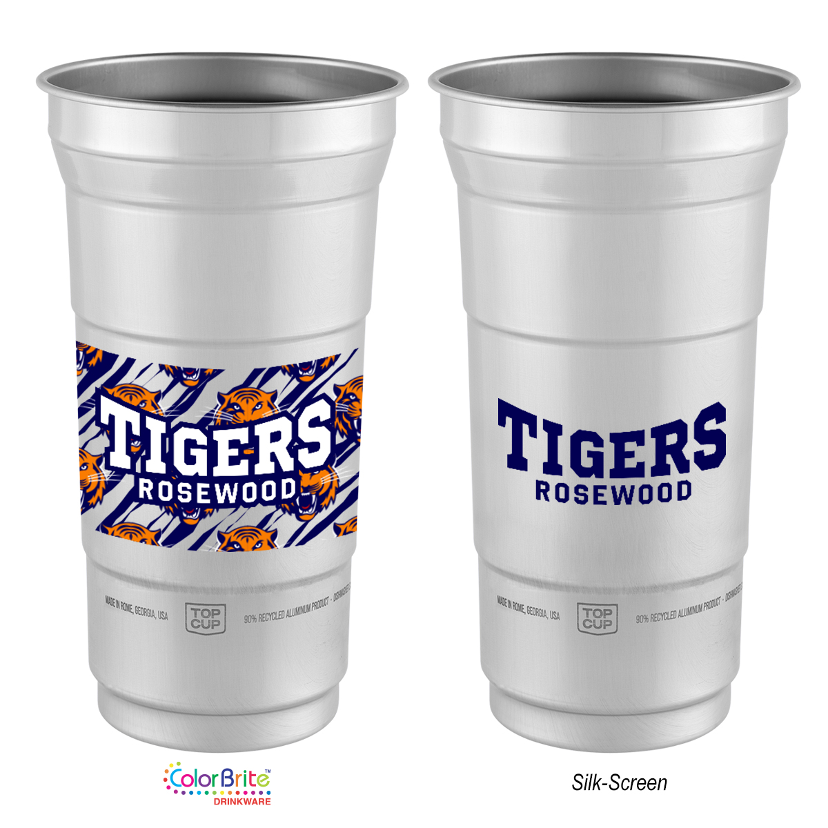 12 Oz. Top Cup Aluminum Cup - SILVER