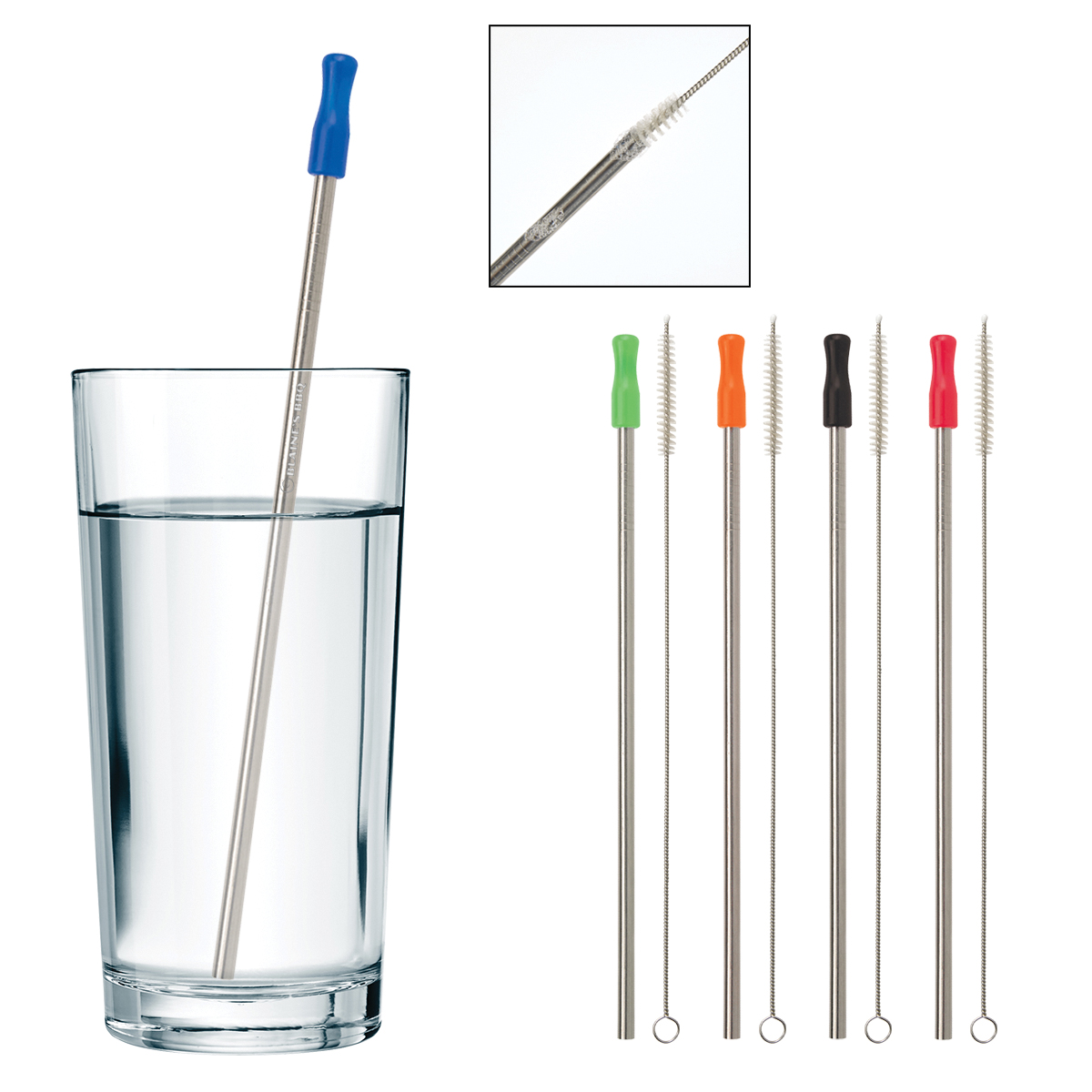 Stainless Steel Straw With Cleaning Brush