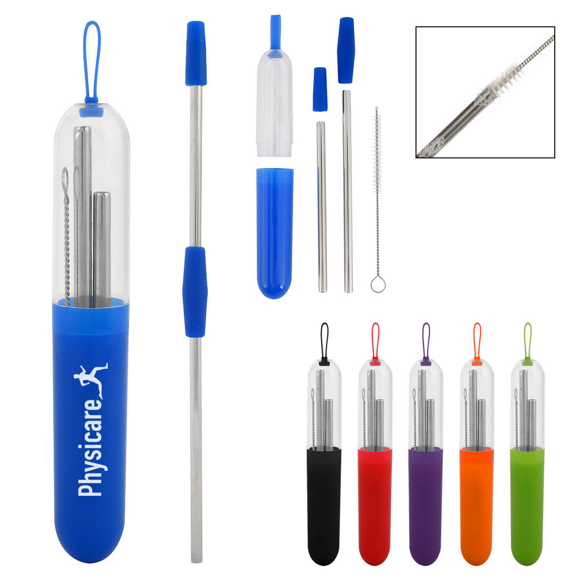 2-Piece Stainless Steel Straw Kit-HIT