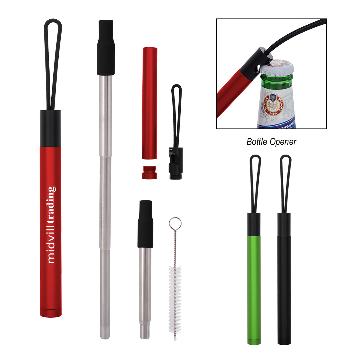 STRAW KIT WITH BOTTLE OPENER-HIT