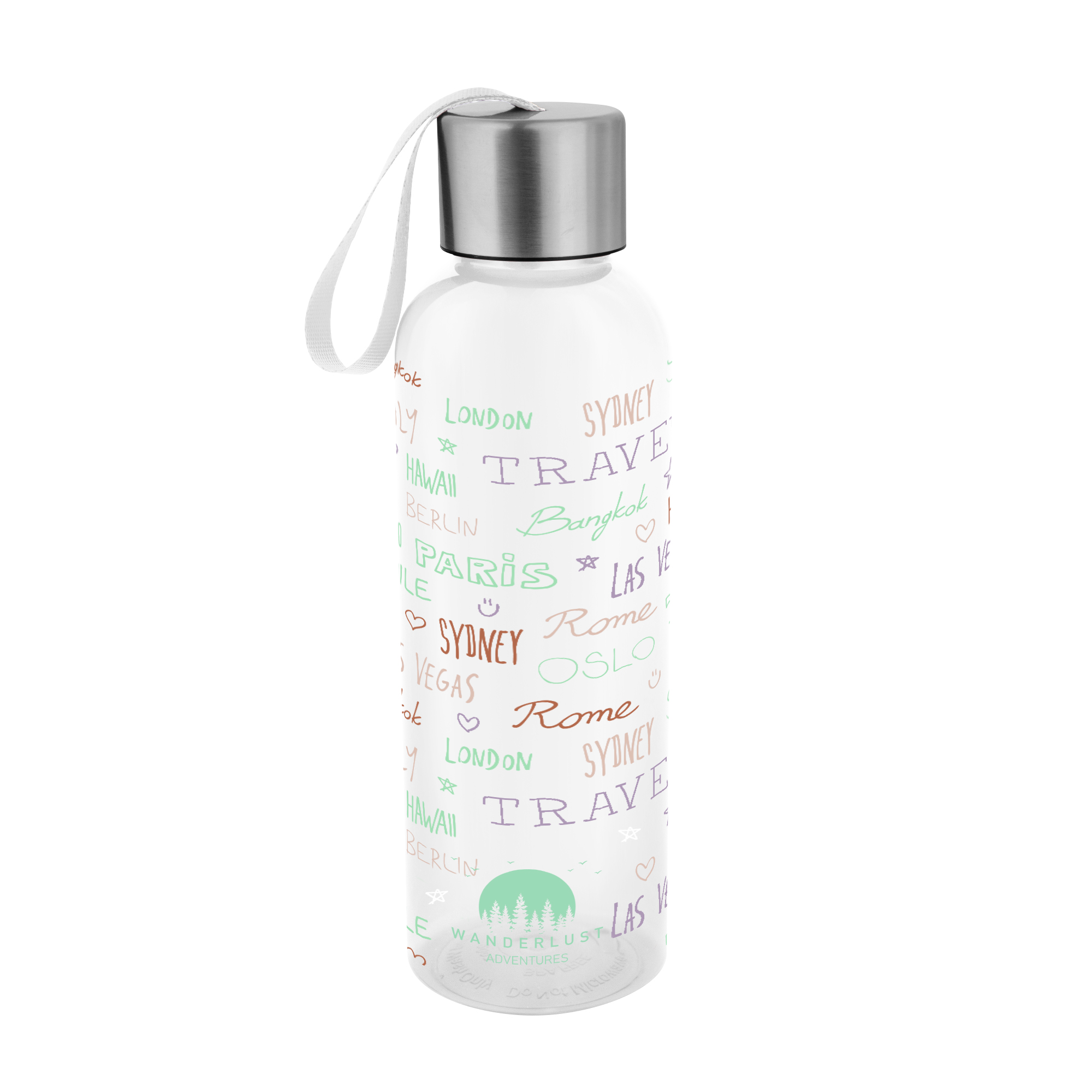 20 Oz. Full Color Jaclyn rPET Bottle