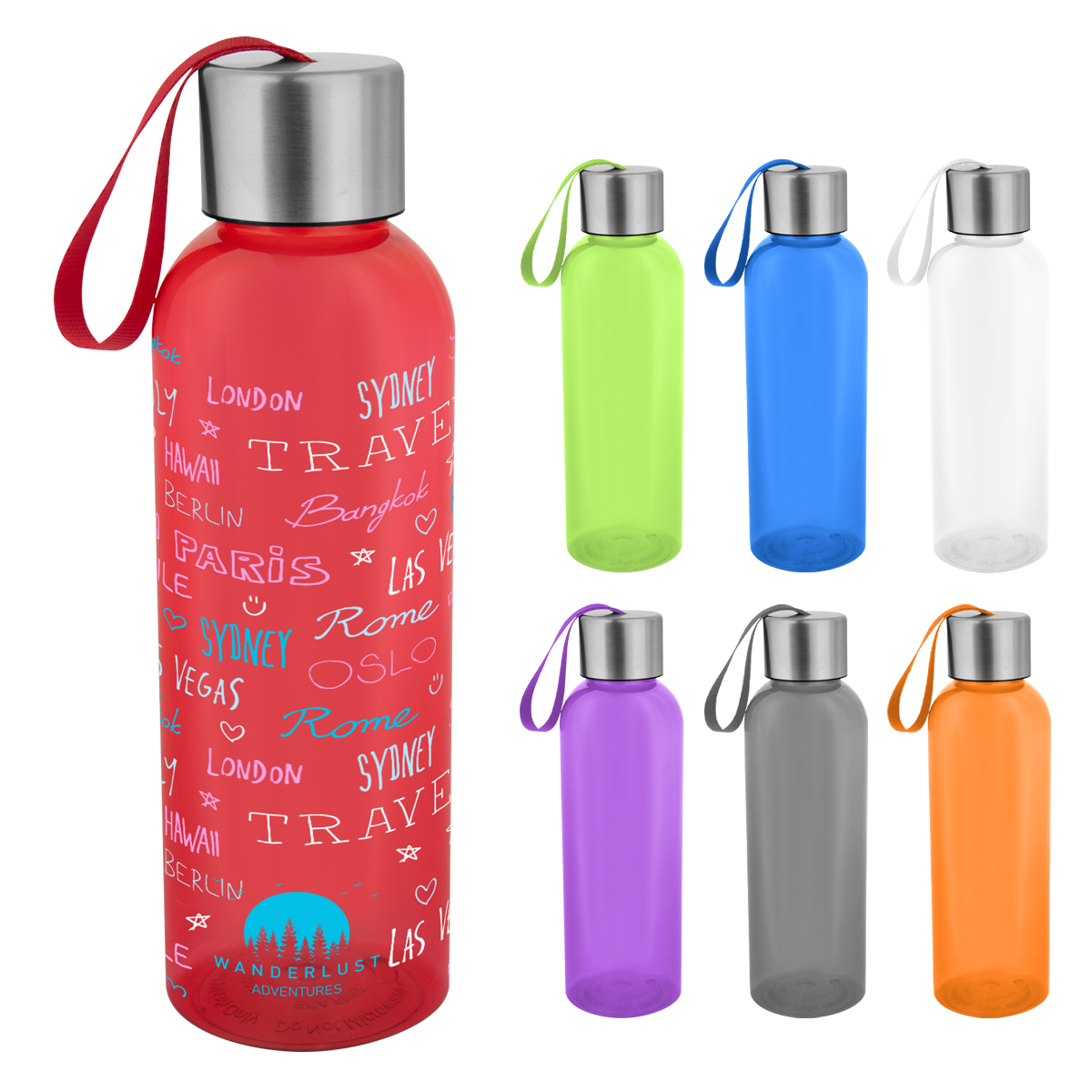 20 Oz. Full Color Jaclyn rPET Bottle-RPET